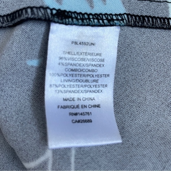 Parker Jess Floral Print Peplum Top Navy Blue Ruffle Sleeveless Women’s Small S - Picture 6 of 11